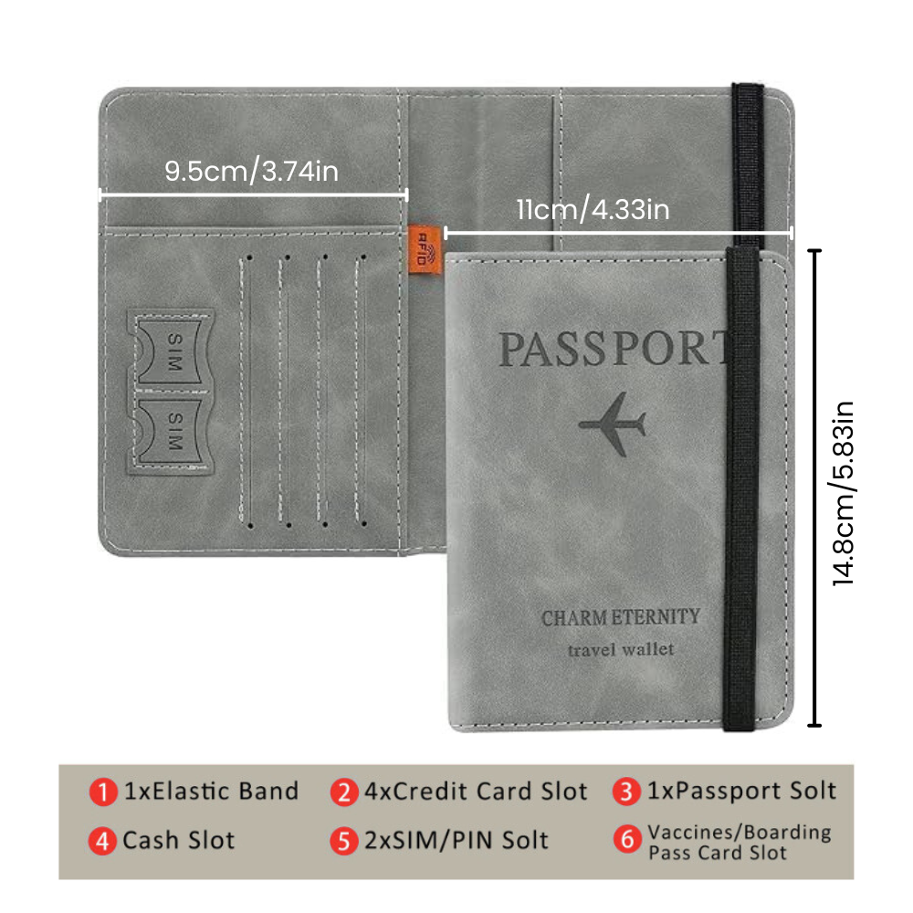 Premium RFID Passport Wallet